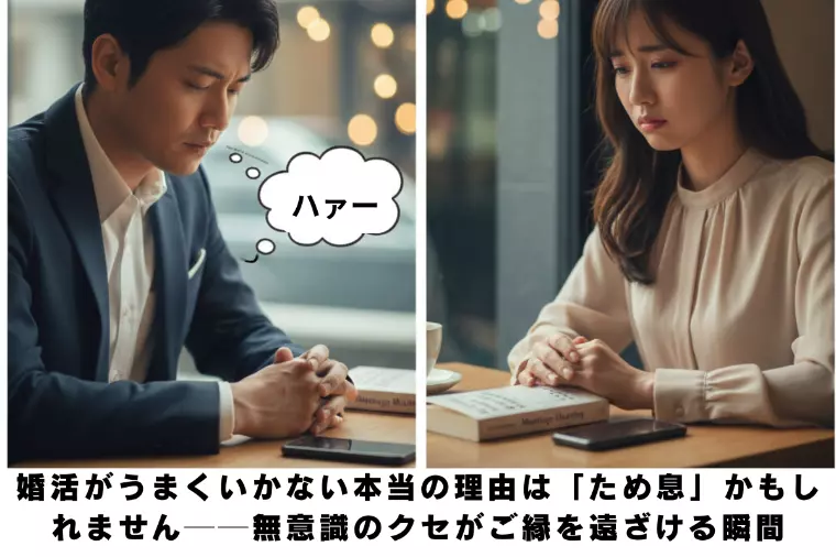 「婚活とため息」無意識のクセがご縁を遠ざける瞬間