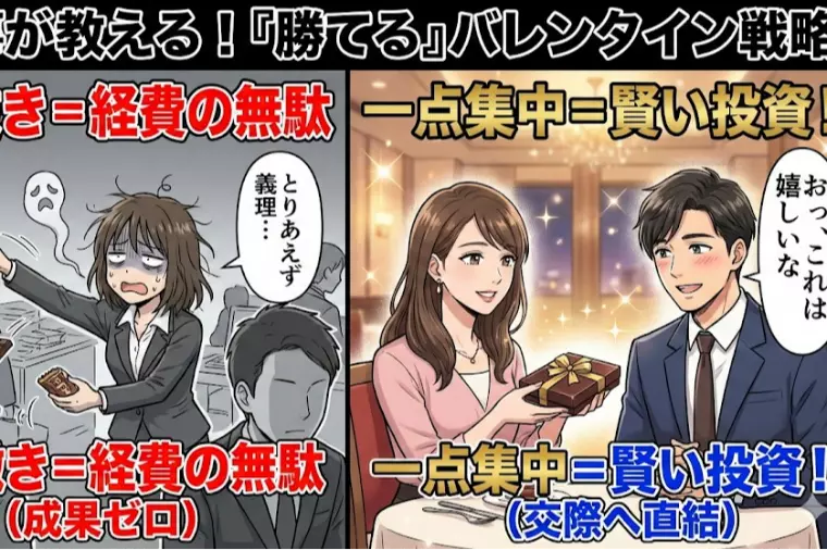 【緊急】その義理チョコ、経費の無駄。「本命」だけを狙え！