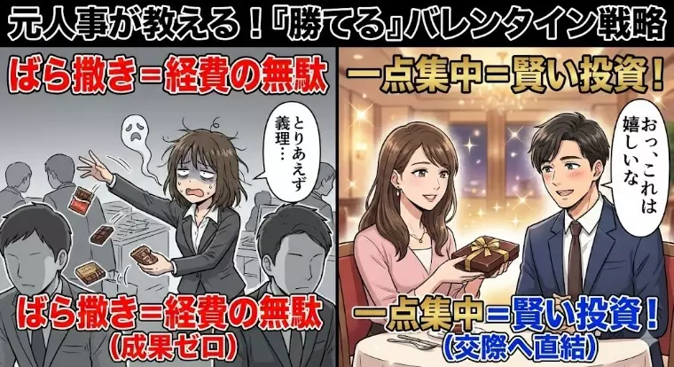 アットブライダル銀座「【緊急】その義理チョコ、経費の無駄。「本命」だけを狙え！」- 2