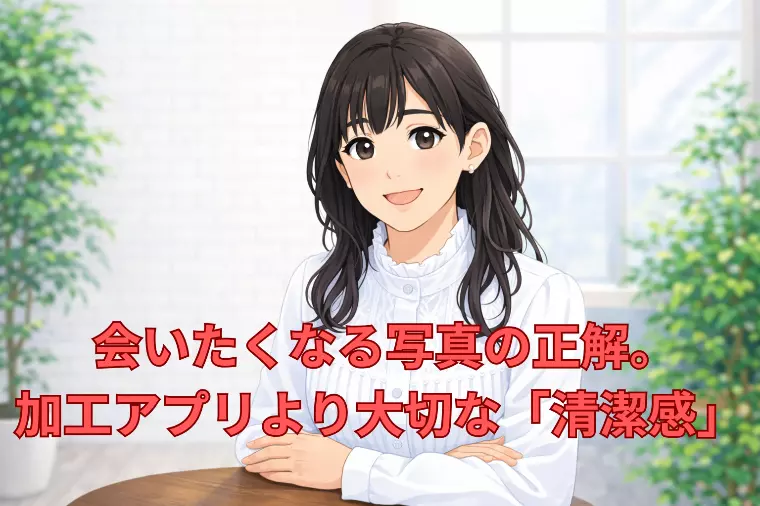  会いたくなる写真の正解。加工アプリより大切な「清潔感」