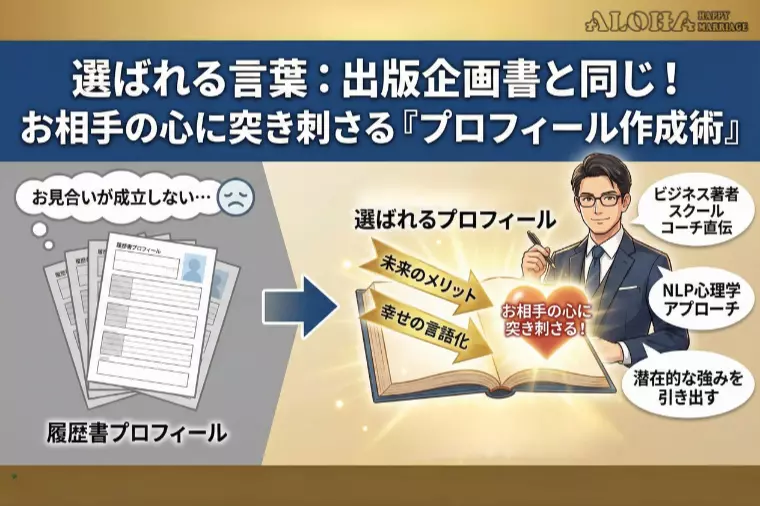 お相手の心に突き刺さる『プロフィール作成術』