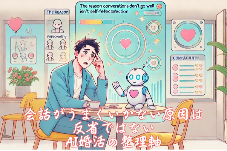 会話がうまくいかない原因は反省ではない、AI婚活の整理軸