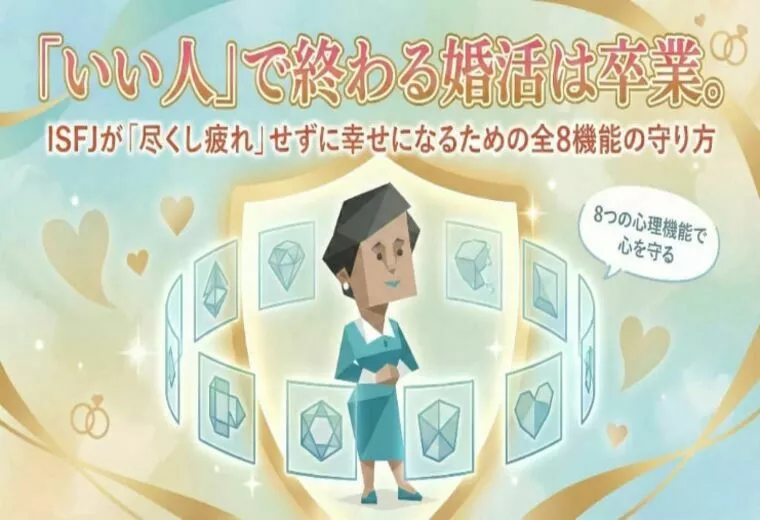 いい人卒業！ISFJが尽くし疲れず幸せになる全8機能婚活