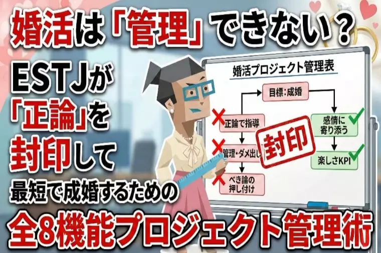 ESTJが正論封印で最短成婚！全8機能プロジェクト管理術