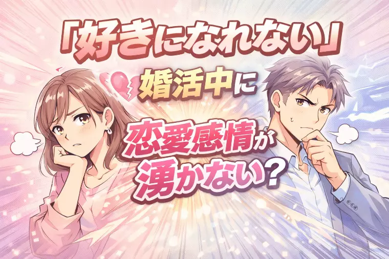 「好きになれない…」婚活で恋愛感情が湧かない原因とは？