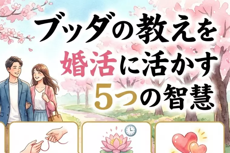 婚活に疲れたら読んで！ブッダの「執着を手放す」教えで心が