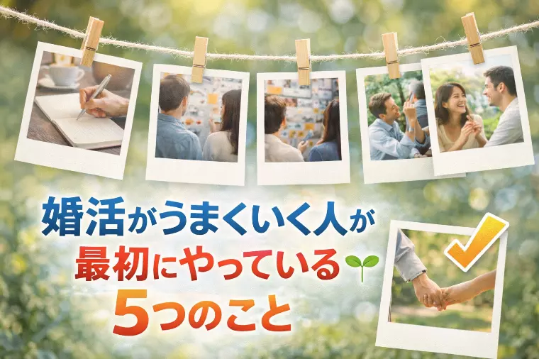 婚活がうまくいく人が最初にやっている5つのこと 🌱