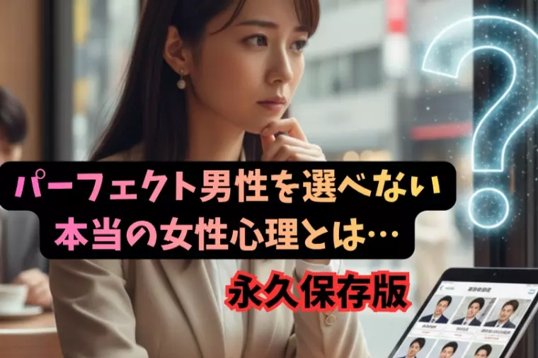 「条件はいいのに決めきれない」20代30代女性必見❗