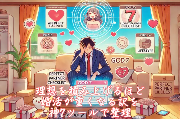理想を積み上げるほど婚活が重くなる訳を神7ツールで整理