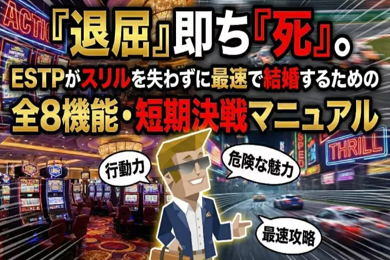 スリルを止めるな！ESTPが全8機能で駆け抜ける最速結婚