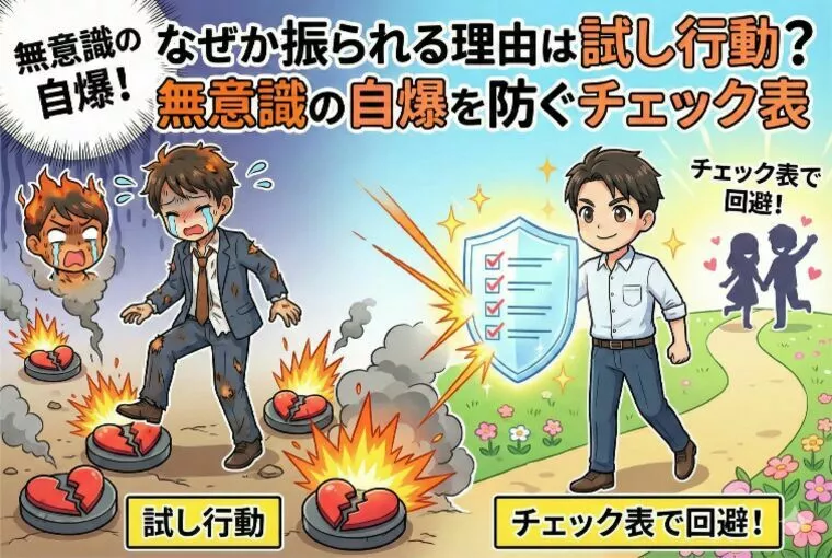 なぜか振られる理由は試し行動？無意識の自爆を防ぐチェック