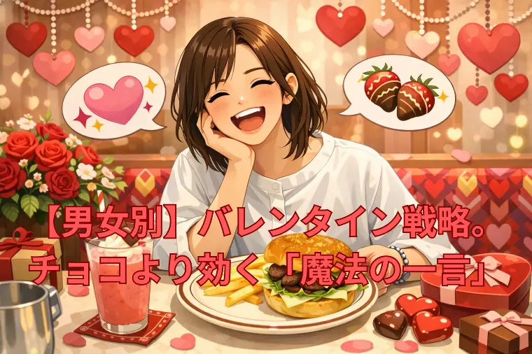  【男女別】バレンタイン戦略。チョコより効く　魔法の一言