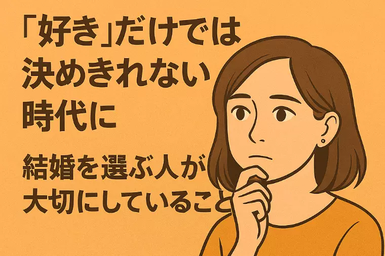 「“好き”だけでは決めきれない時代に」