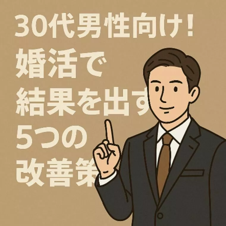 30代男性向け！婚活で結果を出す5つの改善策