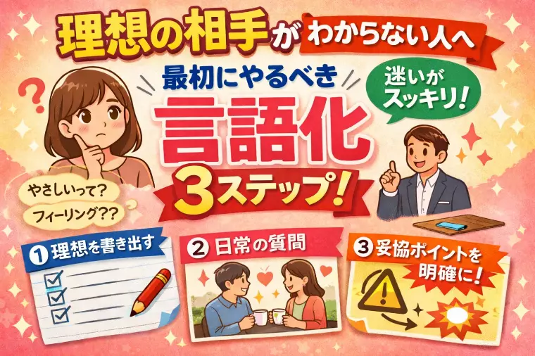 理想の相手を「言語化」3ステップ🧭✨