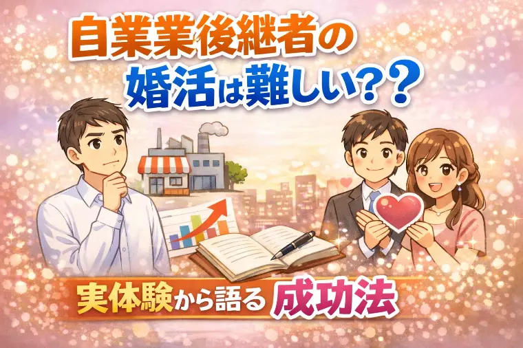 自営業後継者の婚活は難しい？実体験から語る成功法