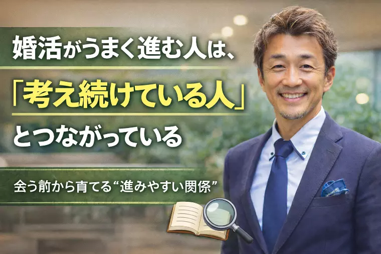 婚活がうまく進む人は、「考え続けている人」とつながってい