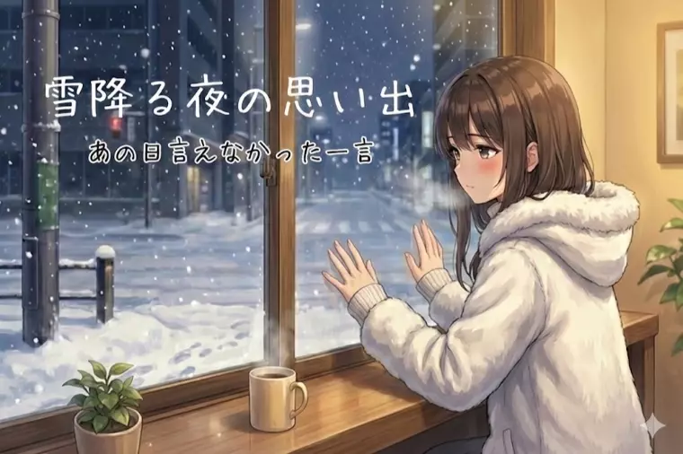 雪降る夜の思い出　あの日言えなかった一言