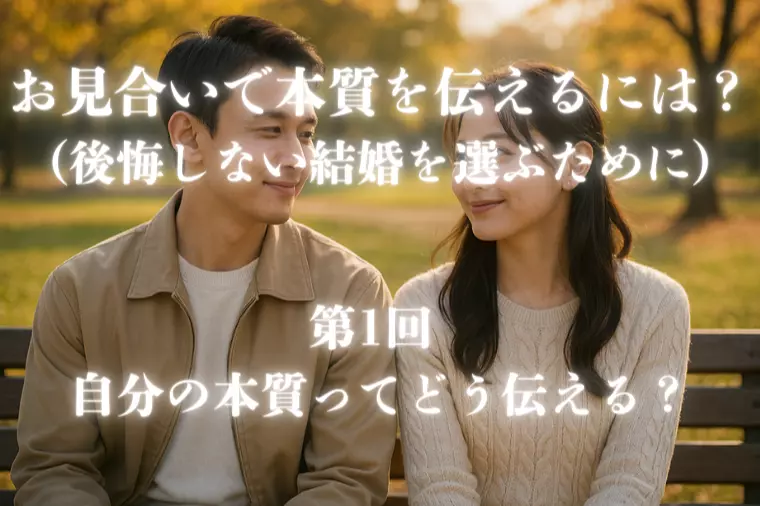 お見合いで本質を伝えるには？【第１回】