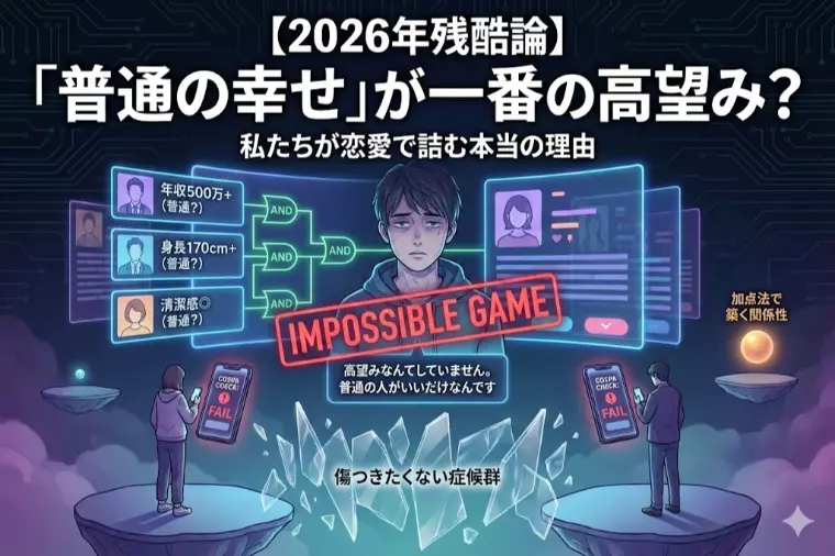 【2026年残酷論】「普通の幸せ」が一番の高望み？
