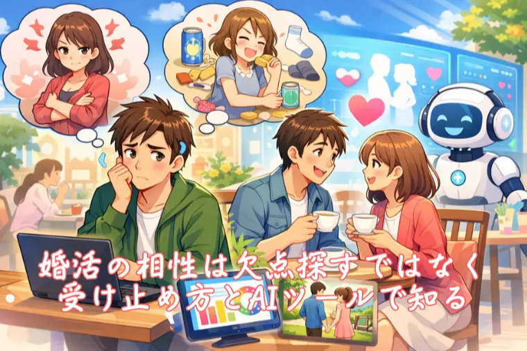 婚活の相性は欠点探すではなく受け止め方とAIツールで知る