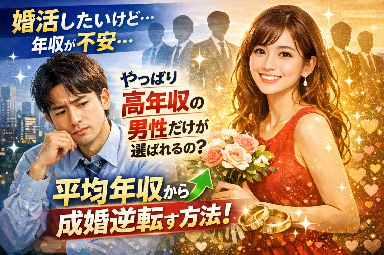 年収が低いと結婚できない？データを読み解く逆転の成婚戦
