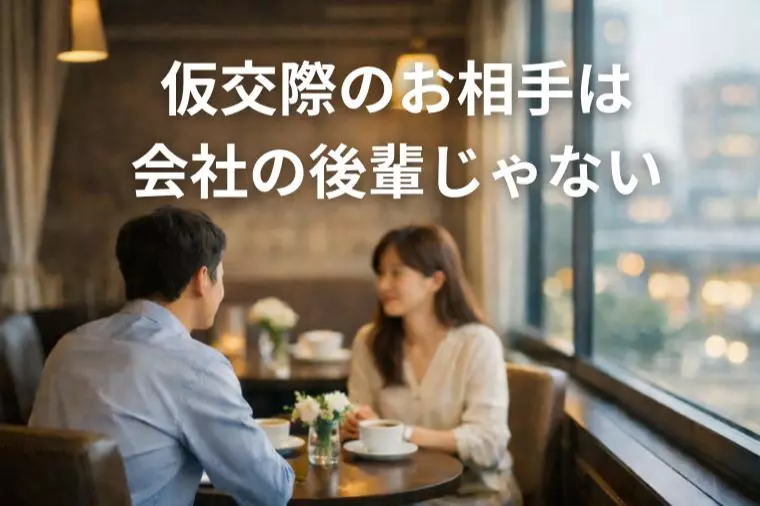 仮交際のお相手は、会社の後輩じゃない