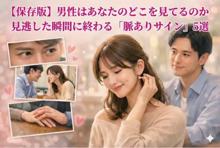 【保存版】男性はあなたのどこを見てるのか