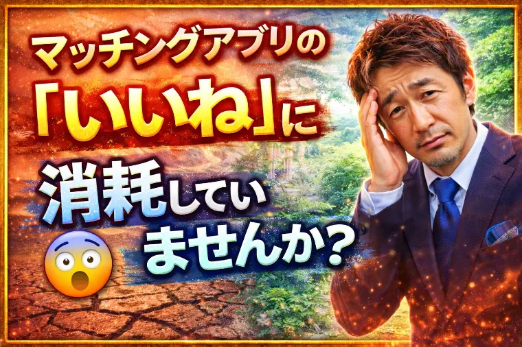 マッチングアプリの「いいね」に消耗していませんか？