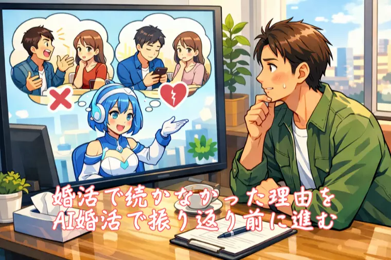 婚活で続かなかった理由をAI婚活で振り返り前に進む