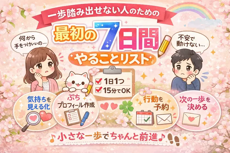 一歩踏み出せる最初の7日間👣✨
