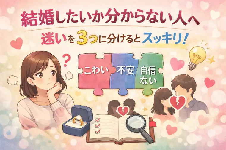 結婚したいか分からない人へ。3分類でスッキリ🧩