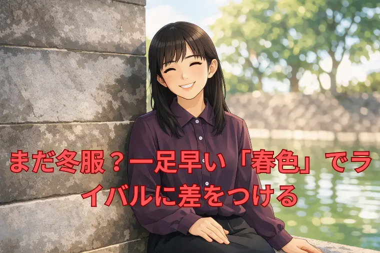 まだ冬服？一足早い「春色」でライバルに差をつける