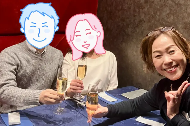 40代後半女性会員様のご成婚お祝いランチ会in銀座✨🥂