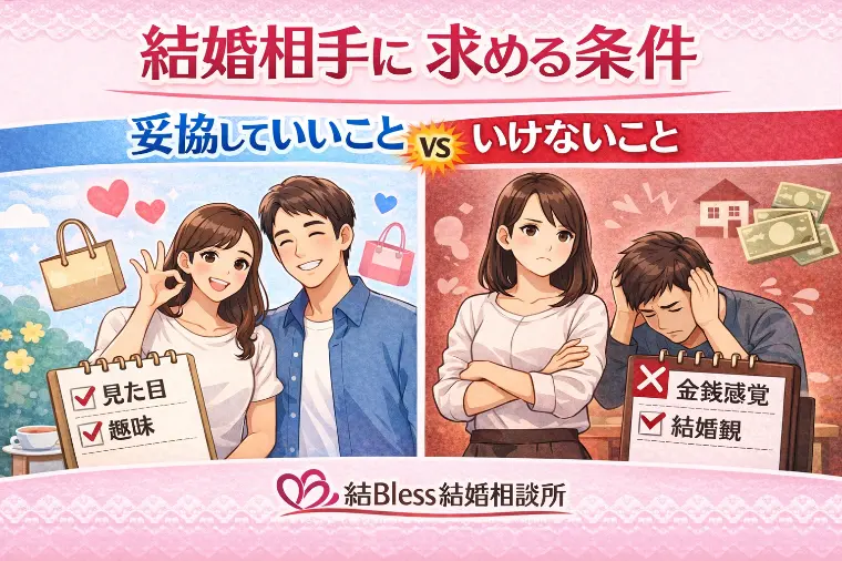 結婚相手に求める条件、妥協していいことvsいけないこと
