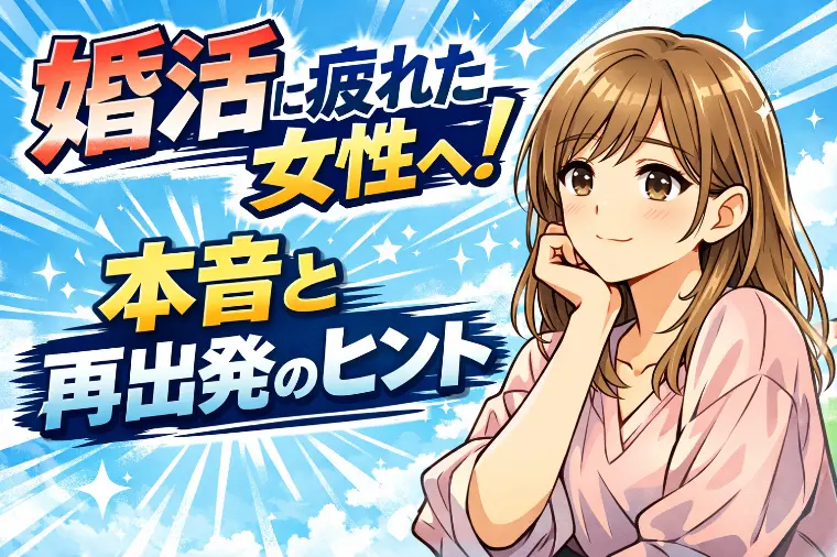 婚活に疲れた女性の誰にも言えない本音と再出発法