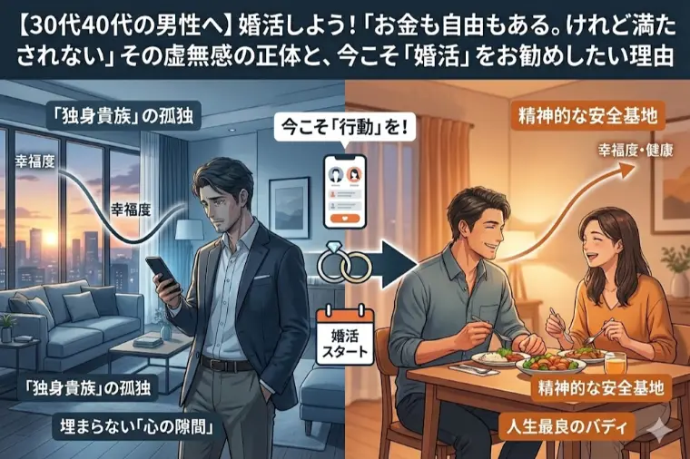 【30代40代の男性へ】「お金も自由もある…