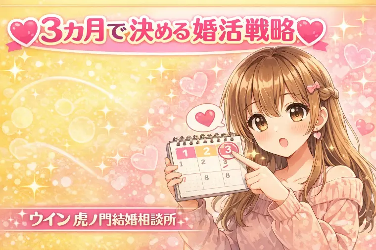 💗3ヶ月で決める婚活戦略💗