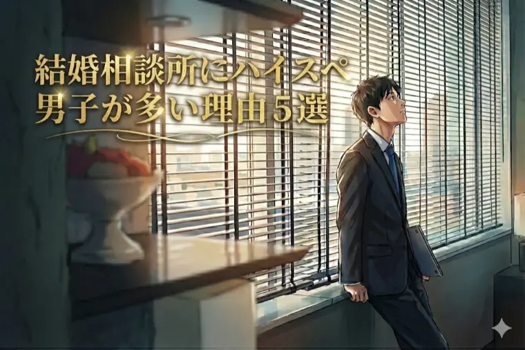 結婚相談所にハイスペ男子が多い理由５選