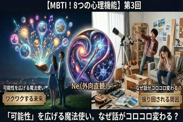 【MBTI】Ne：可能性の魔法使いの話がコロコロ変わる訳