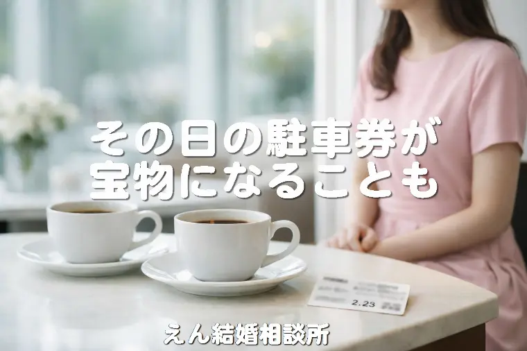 【その日の駐車券が、宝物になることも】