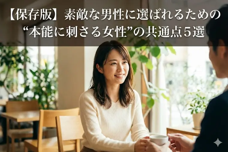 【保存版】素敵な男性に選ばれるための“本能に刺さる
