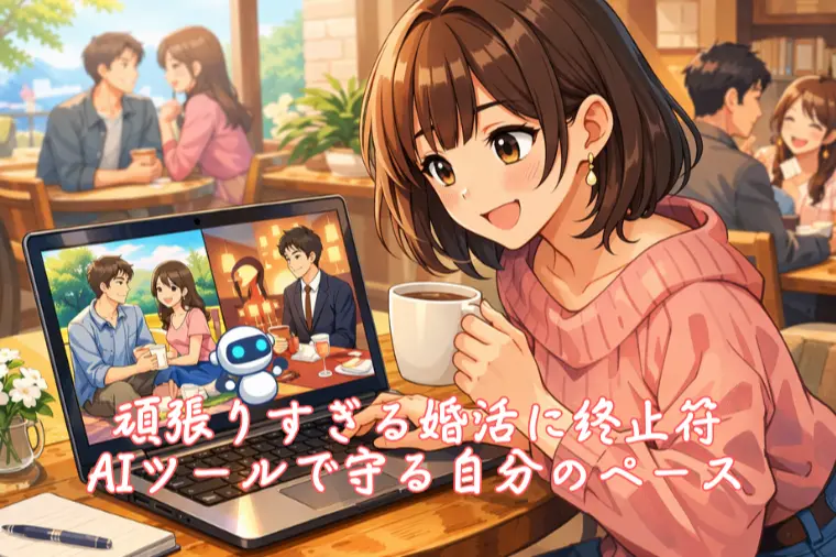 頑張りすぎる婚活に終止符、AIツールで守る自分のペース