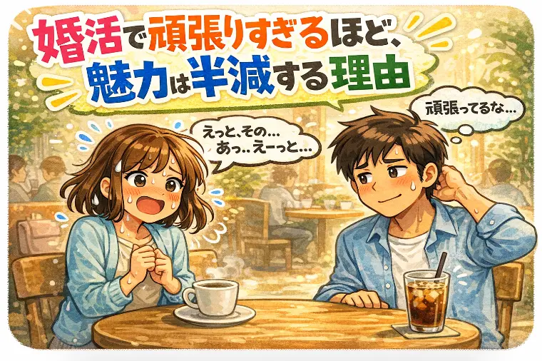 婚活で頑張りすぎるほど、魅力は半減する理由