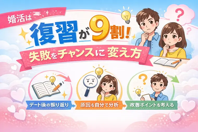 婚活は復習が9割！失敗をチャンスに変える考え方