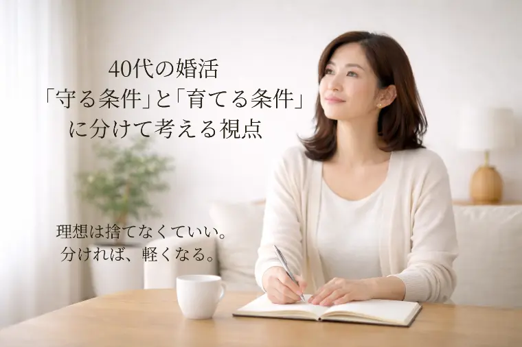 40代の婚活｜理想の条件を正しく整理する方法