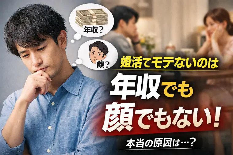 【30代男性、必見】婚活でモテないのは年収でも顔でもない