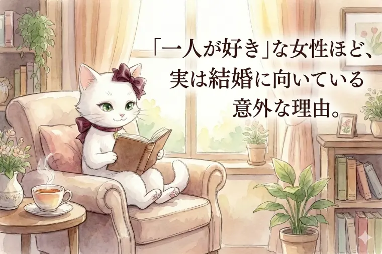 「一人が好き」な女性ほど、実は結婚に向いている意外な理由