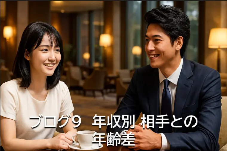 ブログ9　年収別 相手との年齢差