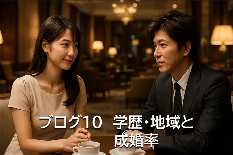 ブログ10　学歴・地域と成婚率